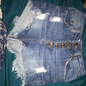 hammer jean shorts